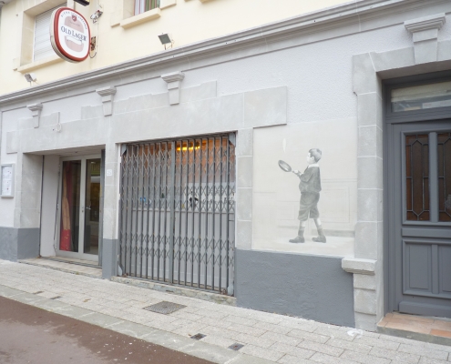 Façade d'une crèperie Bretonne / France - Alain Grand Peintre décorateur